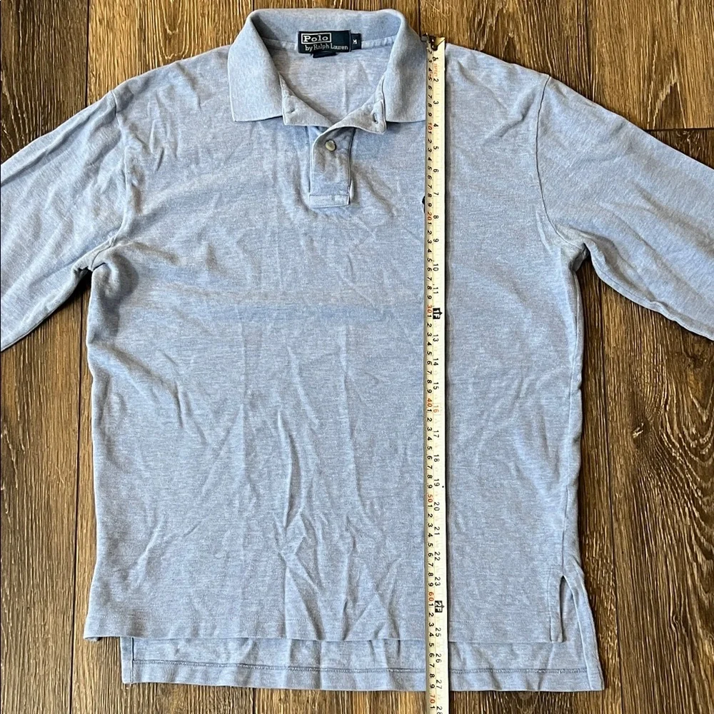 Polo Ralph Lauren Light Blue Long Sleeve Polo Shirt Mens Size Medium